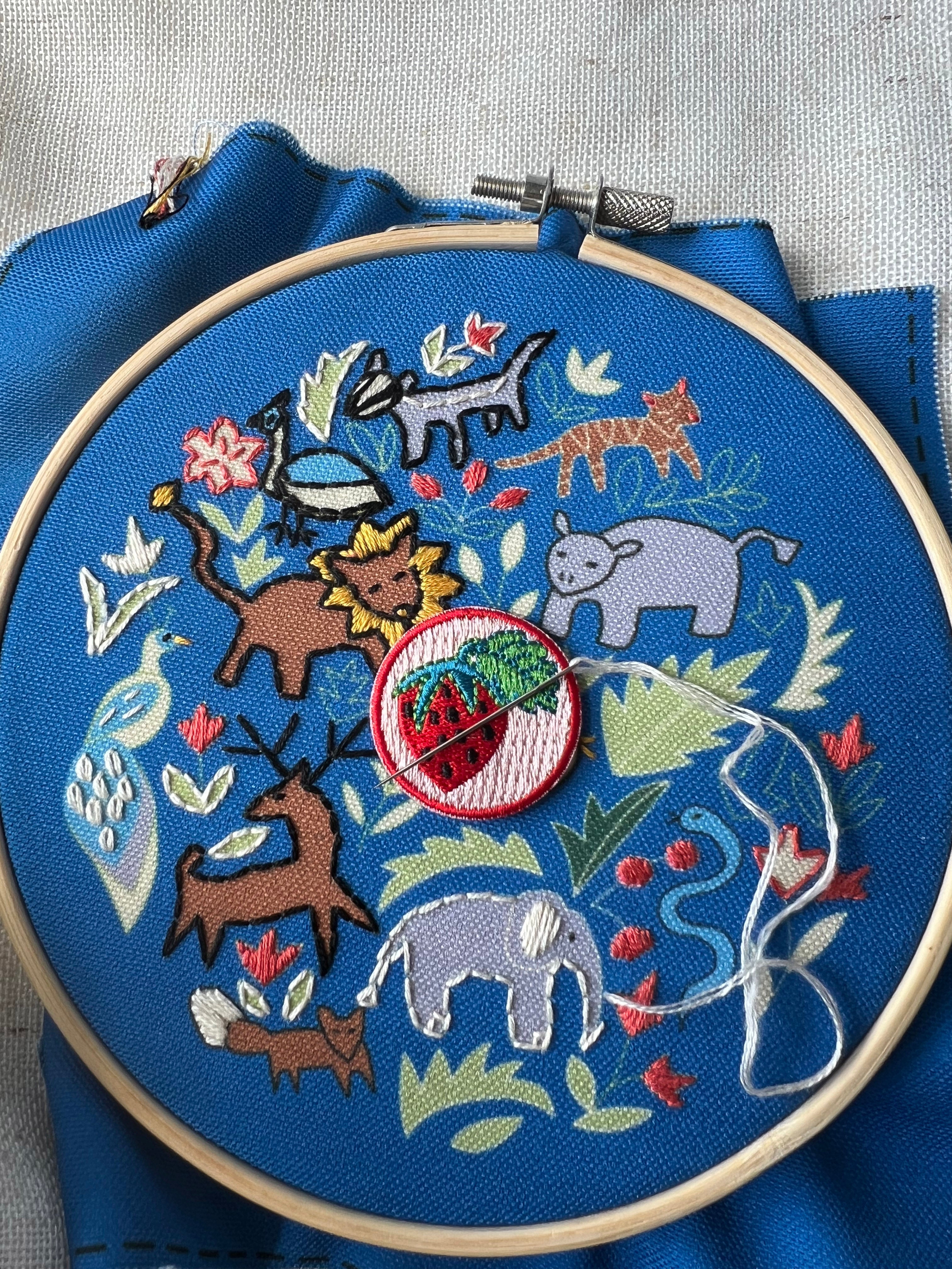 Strawberry Embroidery Needle Minder
