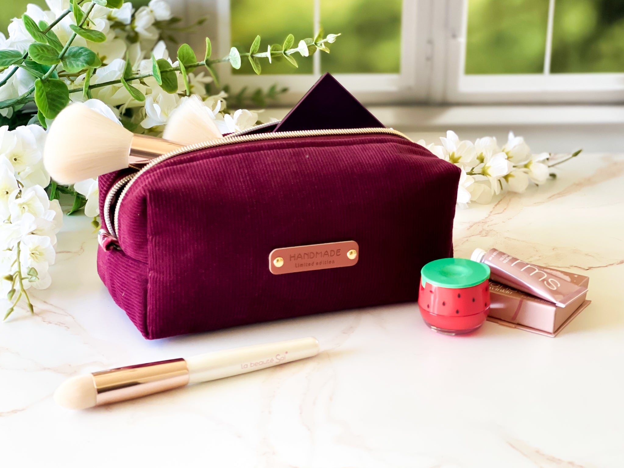 Merlot Corduroy Boxy Bag | The Corduroy Collection