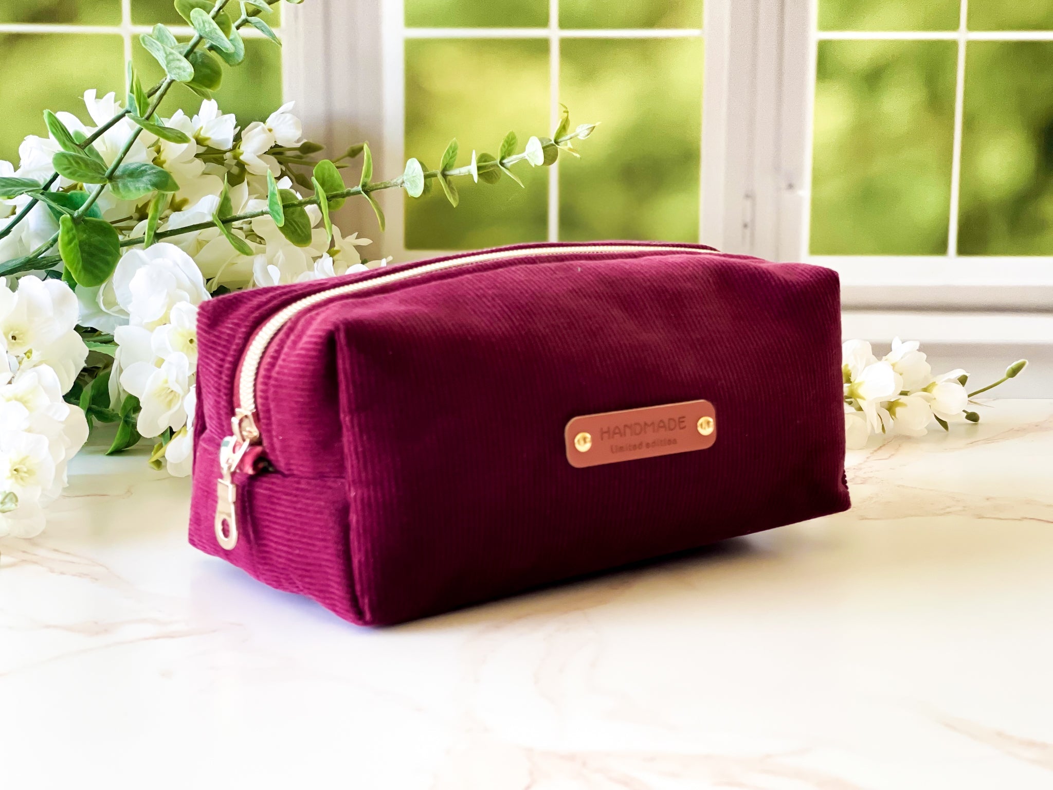 Merlot Corduroy Boxy Bag | The Corduroy Collection