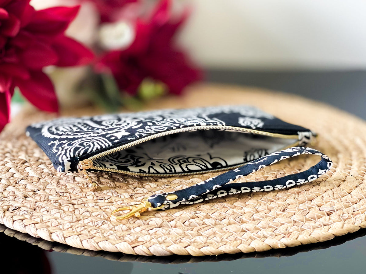 Quilted Wristlet Pouch — The Diplomat