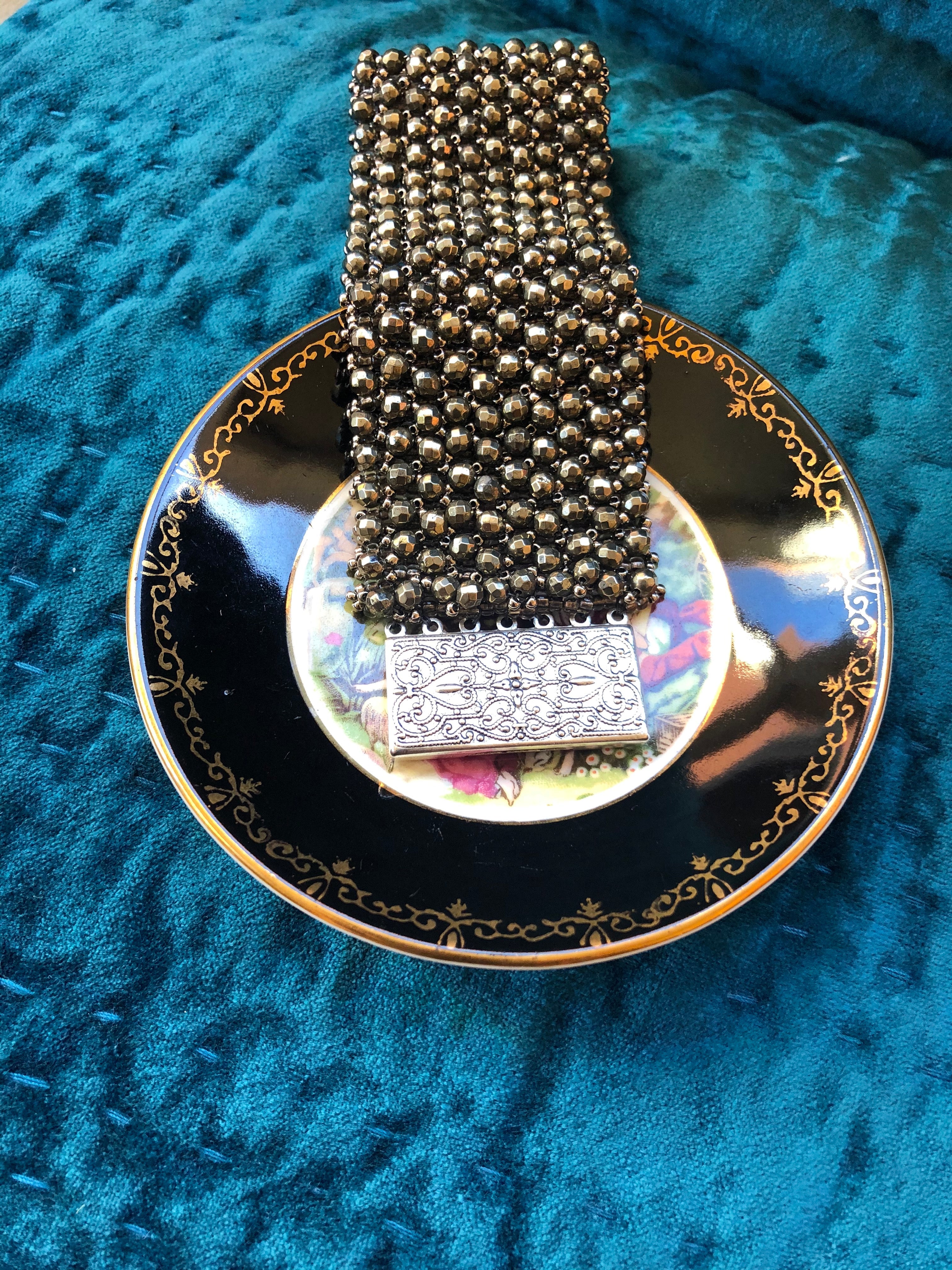 Pyrite Cuff Bracelet