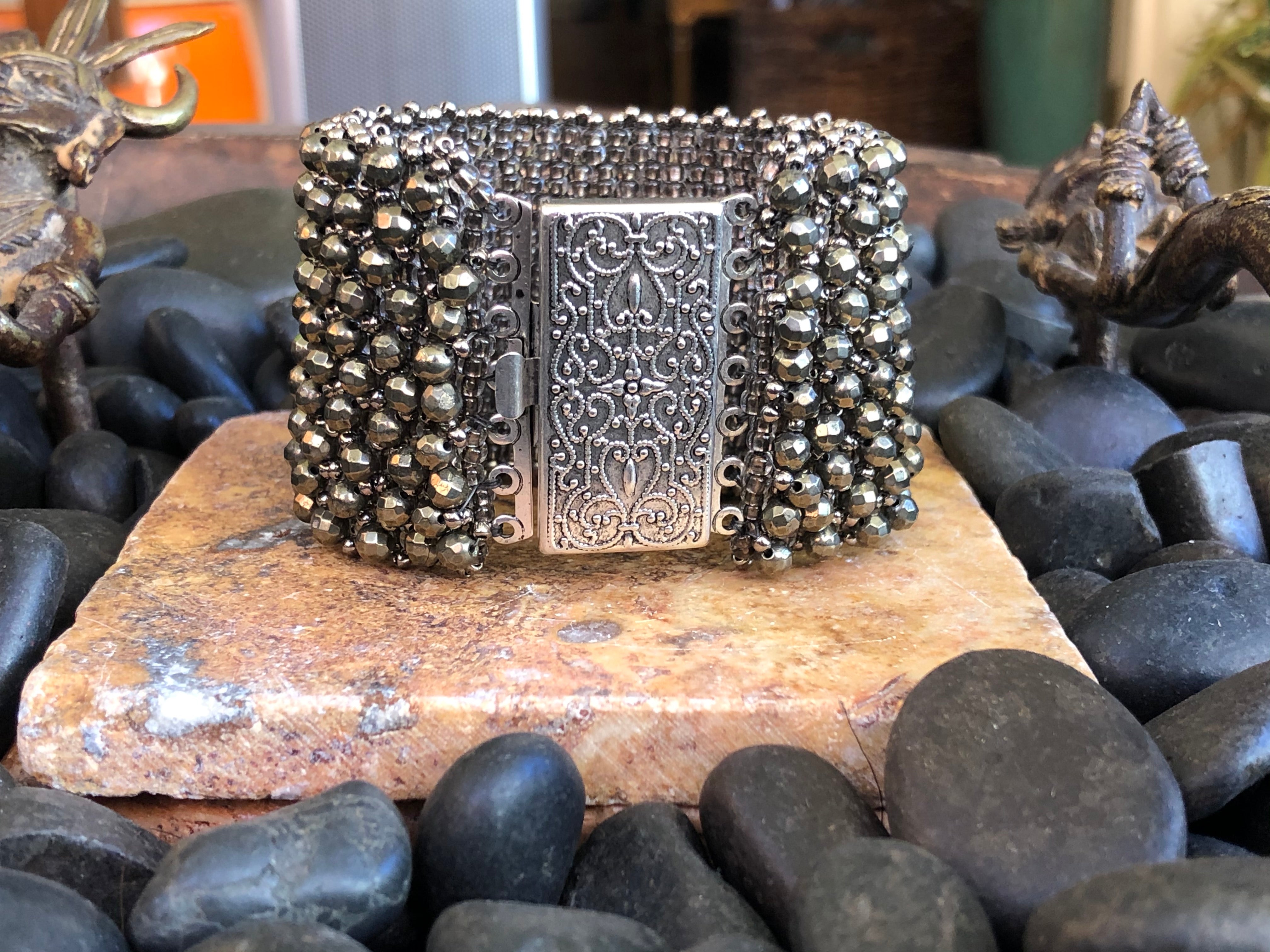 Pyrite Cuff Bracelet