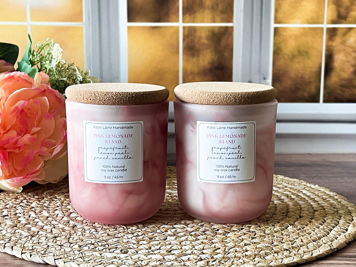 Pink Lemonade Stand Soy Wax Candle