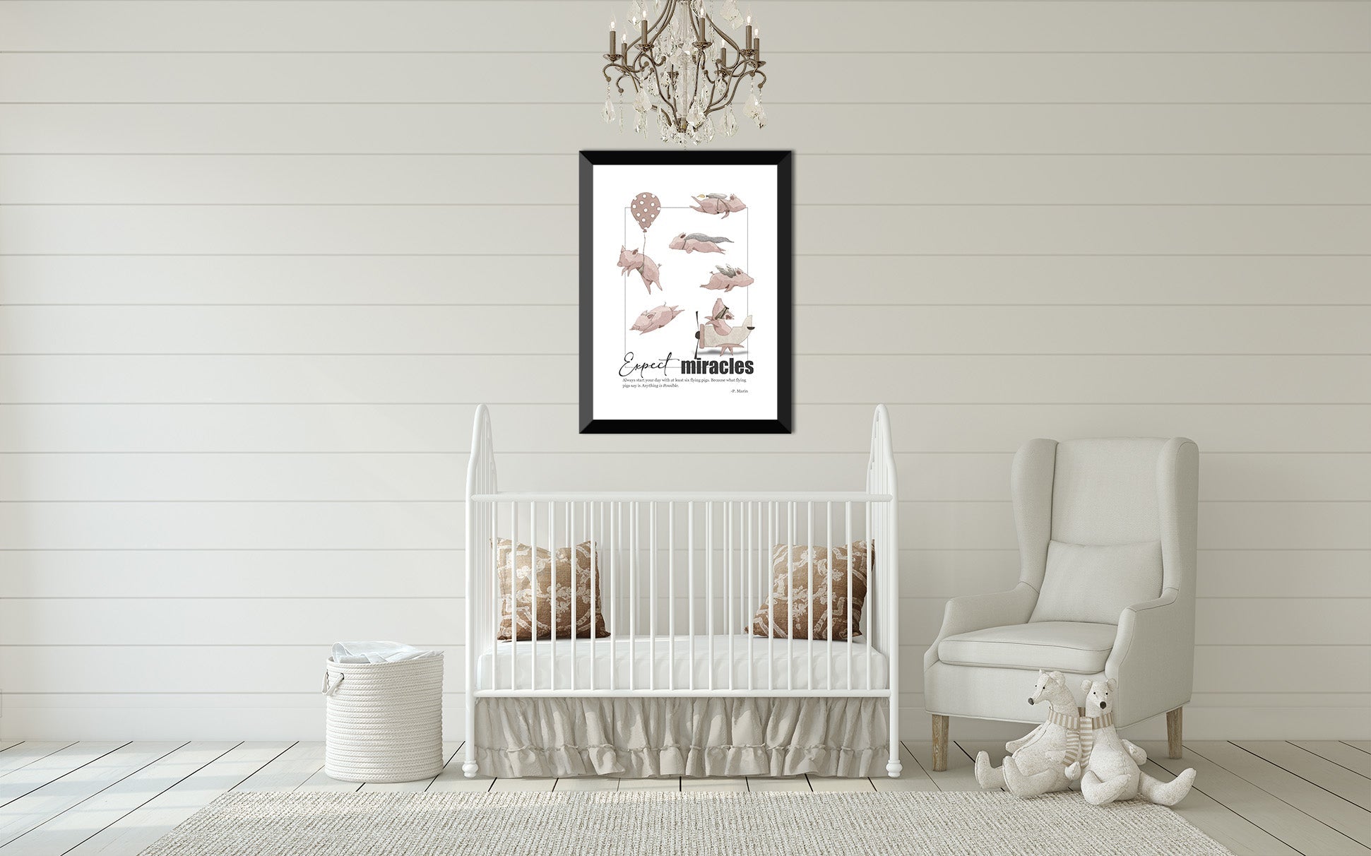 Art Print - Six flying Pigs