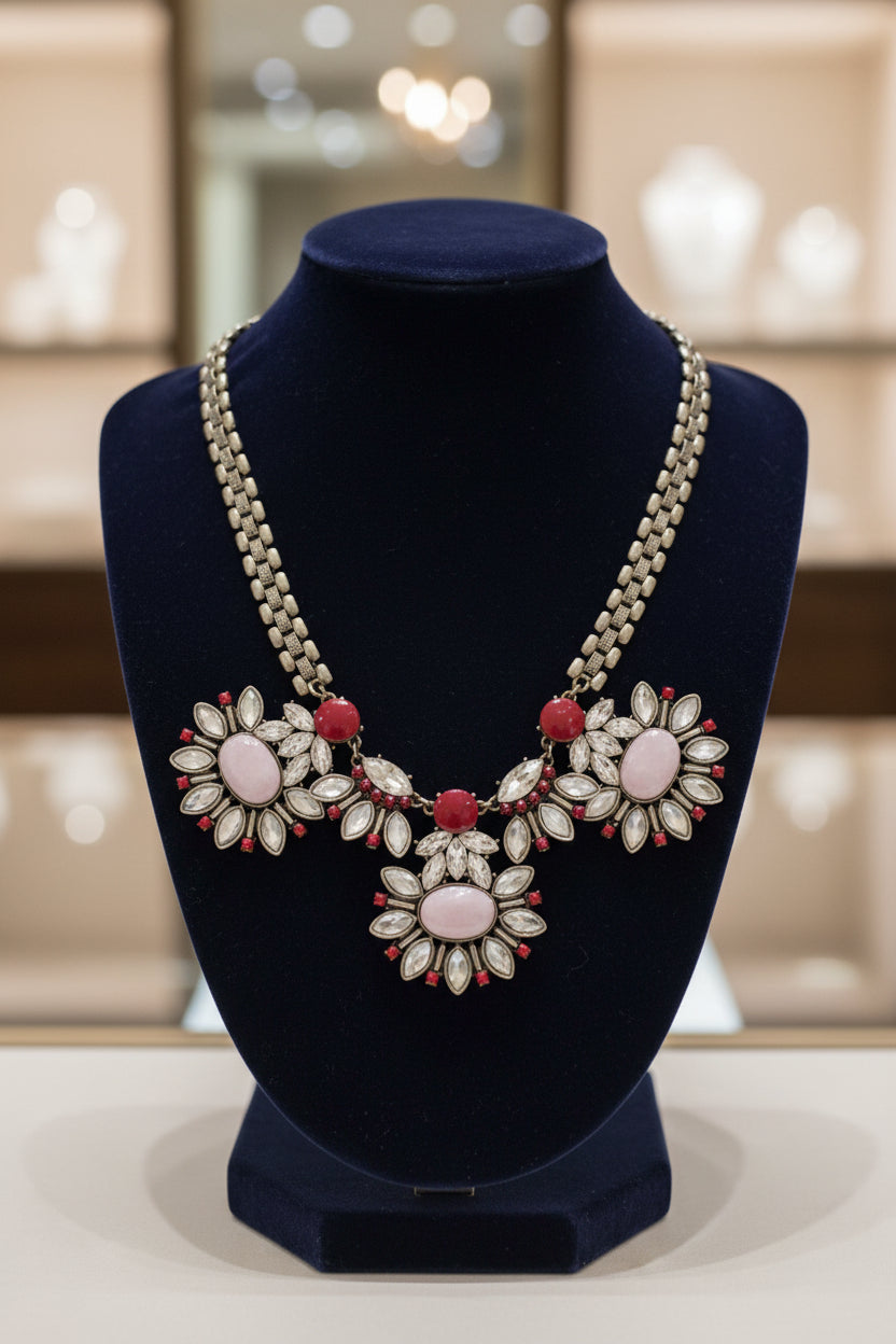 Summer Blush Statement Necklace