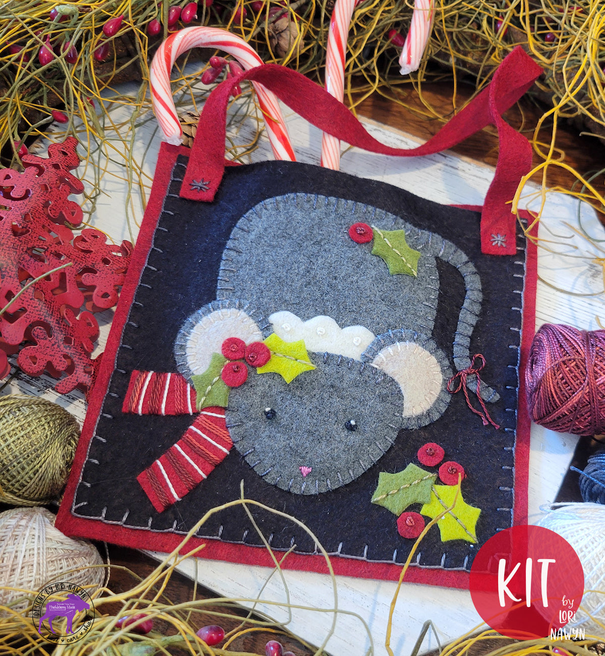 Mamie Mouse Peppermint Bag Pattern or Kit