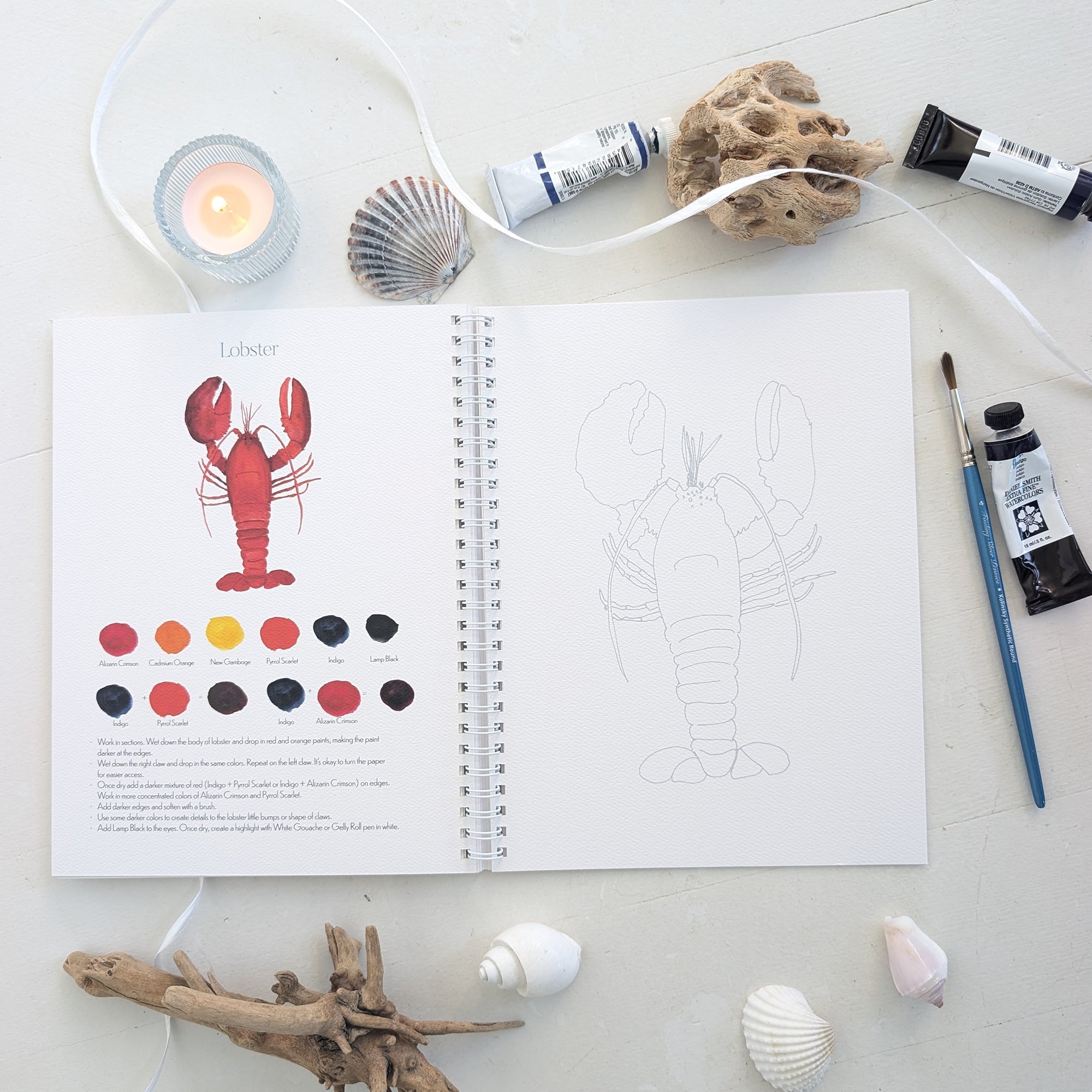 Coastal Watercolor Workbook