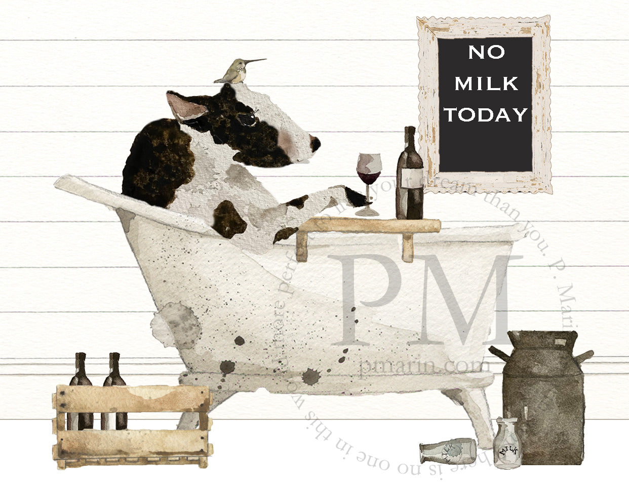 Art Print - No Milk Today