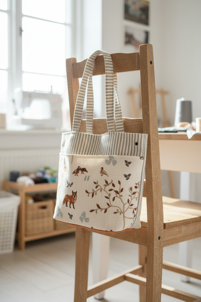 Foxy Project Tote - Needle Arts/Craft Carryall