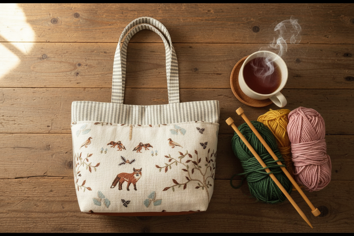 Foxy Project Tote - Needle Arts/Craft Carryall