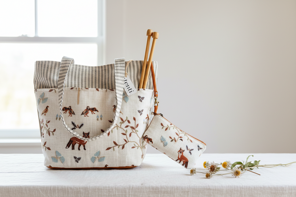 Foxy Project Tote - Needle Arts/Craft Carryall