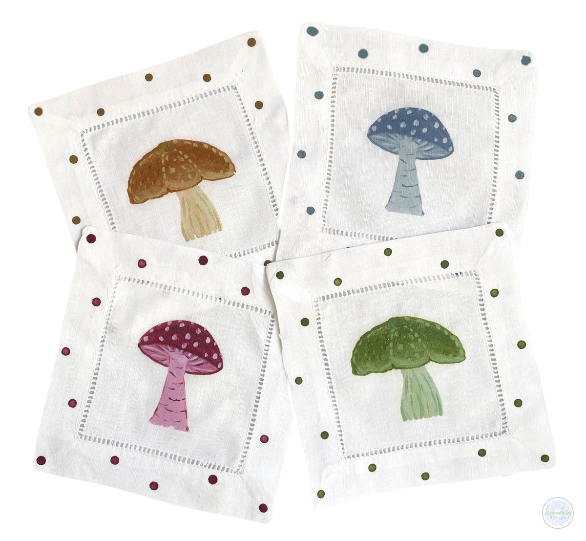 Fall Mushrooms Tea Towel