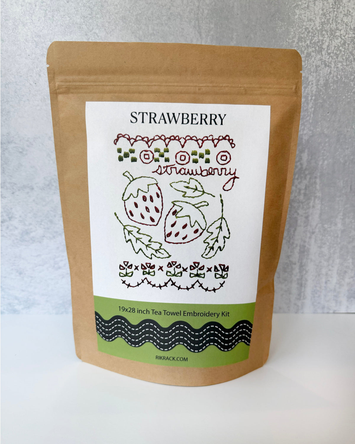 Strawberry Tea Towel Embroidery Kit